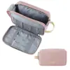 Bolsa de Cosméticos Multifuncional de Color Sólido de Tamaño Mediano para Mujer, Bolsa de Almacenamiento Impermeable para Maquillaje y Artículos de Tocador de Viaje, Personalizada por el Fabricante
