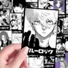 108 Peças de Adesivos Polaroid Blue Lock Série de Anime Japonês DIY Capa de Celular Adesivos para iPad À Prova d'Água