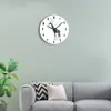 Reloj de pared de jirafa para sala de estar, dormitorio, habitación infantil, reloj de arte, decoración de pared de fondo silenciosa, venta al por mayor