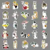 100 adesivos de gatinhos pintados à mão creative hand book adorável graffiti decorativo copo concha de celular pode colar cola DIY