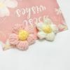 Flor de lana hecha a mano, flor tejida a mano, flor de algodón de leche tejida a mano, flor de puff de lana, accesorios de ropa, accesorios