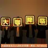Letrero Luminoso de Mano para Bar LED Ejecutivo Consumo de Brindis Estrella Luminosa de Mano Cielo Estrellado KTV Letrero Feliz Cumpleaños