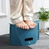 Taburete plegable, taburete pequeño de plástico, taburete portátil especial para viajes, turismo al aire libre, tren de alta velocidad, taburete bajo ultradelgado, fino como el papel para adultos