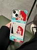 Funda rígida con espejo de princesa de dibujos animados para Apple 14promax, iPhone 15, linda, para niñas de 13 años, creativa, de 12 años