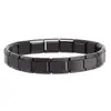 Pulsera Modular Italiana de Moda Transfronteriza Acero Inoxidable Empalme Elástico Pulsera Modular Accesorio de Moda DIY para Jóvenes