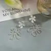 Pendientes de Borla Estrella Mariposa Atmosféricos para Mujer, Versátiles que Favorecen el Rostro, Pendientes de Accesorios Yiwu al por Mayor, Plata de Ley 925