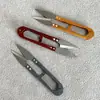 Tesoura de Fio Portátil Doméstica Tianyi em Forma de U Aço Inoxidável Mola Forte Estilo Tesoura para Cortar Linha de Costura de Roupas