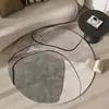 Tapete Redondo Estilo Americano Transfronteiriço para Sala de Estar Sofá Mesa de Centro, Tapete Lateral de Luxo Leve para Quarto, Tapete para Cadeira de Balanço em Closet