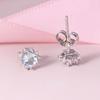 Pendientes de corazón de océano de AliExpress, gran oferta, ligeros, de lujo, estilo ins, de imitación de zafiro y anémona, con borde cruzado.
