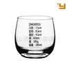 Venta al por mayor de fábrica 280ml fondo grueso cristal vaso de cristal para whisky vino vaso de bar vaso de vino extranjero vaso para licores SE PUEDE AÑADIR LOGOTIPO