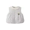 Chaleco para Bebé 120g Chaleco Acolchado de Algodón Protector de Vientre para Otoño e Invierno, Top Cálido de Forro Polar para Bebés y Niños