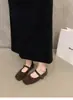 Zapatos Mary Jane planos estilo coreano para mujer, nueva colección otoño/invierno 2026, negros, suaves y versátiles, con forro de felpa