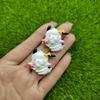 Lindo animal pequeño DIY pegamento crema epoxi funda para teléfono material de belleza caja de papelería resina accesorios de joyería