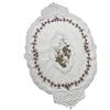 Sousplat de Renda Coreana Personalizado Oval Estampa Floral Edição Especial Estilo Retrô À Prova de Pó Toalha para Comida Ocidental Adereços para Fotografia