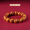 Pulsera de cristal de arena de rejalgar con partículas de cristal de orpio y cinabrio crudo de alto contenido, pulsera para hombre y mujer de este año de vida