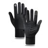 Guantes de Ciclismo para Exterior con Pantalla Táctil, Guantes de Invierno para Hombres y Mujeres, Adecuados para Ciclismo y Senderismo, Forrados con Forro Polar para Mayor Calidez, Impermeables, Cortavientos y Antideslizantes
