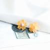 Pendientes de resina con forma de girasol y lentejuelas brillantes de color gelatina, accesorios para hacer tú mismo, material para pendientes de mano al por mayor