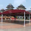 Almacenamiento Móvil para Cobertizo Deslizante Retráctil Carpa para Actividades al Aire Libre Toldo Retráctil Cobertizo Deslizante