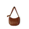 Bolso de Axila Transfronterizo de PU Estilo Japonés Bolso Tote Plegado de RPET Tendencia Nacional Bolso de Mano de PU Reciclado Fábrica Personalizada
