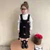 Ropa de Primavera para Niñas 2025 Vestido Nuevo Moda Ropa de Primavera y Otoño para Niños Moda Niña Bebé Falda Elegante con Tirantes