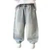 Jeans de otoño para niños, pantalones modernos y elegantes para niños, nuevo modelo 2026, pantalones casuales curvos guapos para primavera y otoño para niños