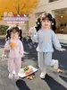 Conjunto de Sudadera para Niñas Primavera y Otoño 2026 Nuevo a la Moda Ropa de Otoño para Niños Elegante Ropa Deportiva Casual de Otoño para Bebés