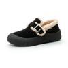 Versão Couro de Vaca Forrado com Lã Sapatos Birkenstock 2025 Outono e Inverno Gorro Sapatos de Algodão Roupa Exterior Feminina Sapatos Peludos Tamanho Grande Sapatos Femininos 41-43