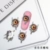 Nueva Emperatriz Viuda Joyería para Uñas Aleación Broca para Uñas Planeta Tierra Corazón Torcido Amor Cruz Metal Accesorios para Uñas