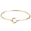 Pulseira Transfronteiriça Nova de Aço Inoxidável Design de Nicho Abertura Simples Moda Estilo Ins Pulseira Elegante Estilosa para Mulheres