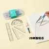 Brújula de Estudiante Juego de Reglas de Brújula de Metal Venta al por Mayor Juego de Herramientas de Regla para Pintura Diseño Dibujo Herramientas de Regla Materiales Didácticos para Examen de Matemáticas