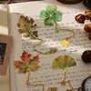 Marcadores de Metal con Forma de Hoja, Marcadores de Lectura para Estudiantes, Clips para Páginas, Regalos Navideños, Papelería Infantil, Premios, Recuerdos, Dropshipping