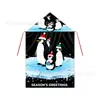 Capas Navideñas Impresas de Fábrica Hechas a Medida Transfronterizas con Papá Noel, Muñeco de Nieve, Reno y Varios Animales de Dibujos Animados