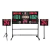 Placar Eletrônico para Jogos de Basquete, Placar com Cronômetro de 24 Segundos, Tela de LED, Contador de Pontos para Futebol e Badminton