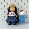 Pingente de boneca batata popular e famoso na internet, 14cm, pingente de mochila, boneca requintada, presente de aniversário, brinquedo de pelúcia fofo