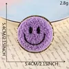 Etiqueta de bordado de computador toalha bordado borda dourada distintivo de rosto sorridente acessórios de vestuário patch adesivo patch tecido bordado patch de tecido