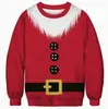 Comercio Exterior Transfronterizo Nuevo Producto Patrón de Navidad Halloween Impresión 3D Moda Casual Sudadera con Capucha Cuello Redondo Manga Larga Venta Directa de Fábrica