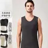 Nuevo Producto Chaleco térmico cepillado de doble cara para hombre, capa base sin costuras, forrado de polar, engrosado, ajustado, para otoño e invierno