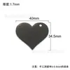 Aço inoxidável amor metal em branco espelho tag decoração pendurada gravação a laser identidade animal de estimação coleira de cachorro acessórios anti-perda