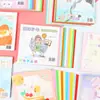 Materiales de Origami Coloridos Creativos para Niños Estudiantes de Jardín de Infancia DIY Múltiples Tamaños 10 Colores 100 Hojas Venta al por Mayor Hecho a Mano