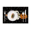 Nuevo camino de mesa Halloween Amazon TEMU, camino de mesa estilo americano, mantel largo de lino, específicamente para mesas de té