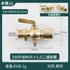Manómetro Válvula de Bola de Dos Vías Grifo de Caldera 4 Puntos/M20X1.5 Rosca Interna y Externa Interruptor de Soldadura Marina