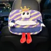 Caja de pañuelos para coche colgante lindo monstruo caja de pañuelos para coche caja de reposabrazos de coche bolsa de papel decoración de coche niña