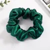 Ligas para el Cabello de Seda Transfronterizas 100% Seda de Morera Bandas para el Cabello 3.5cm Scrunchies Ligas de Seda Plegadas para Mujer