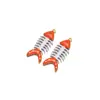 Pendente de Osso de Peixe com Gotejamento de Óleo Dupla Face em Aço Inoxidável Transfronteiriço Brincos Pingente Europeus e Americanos Acessórios para Joias DIY Venda por Atacado