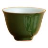 Novo Estilo Chinês Verde Esmalte Cerâmica Xícara de Chá tamanho pequeno Xícara de Chá Casa Retro Tigela de Chá Kung Fu Jogo de Chá Yulan Cup