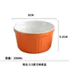 Exportar tazón de cerámica shufulei para hornear esmalte de color rayado Tazón de mimbre tazón para postre y pudín tazón para huevo al vapor tazón para horno doméstico