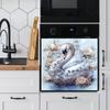 Fun-f707 personalidade cisne nobre cozinha restaurante máquina de fumaça casa embelezamento adesivos decorativos atacado