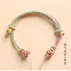 Novo Produto Flor de Gola Pulseira Corda Trançada Pulseira Semi-Acabada Estrela de Cinco Pontas Corda Vermelha Material para Fazer Sozinho Ferramenta de Polimento Joias