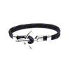 Moda europea y americana innovadora color Macron tejido Pulsera de ancla para hombres y mujeres avión cuerda de poliéster pulsera de moda
