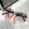 Óculos de Sol Marrom com Borda Lisa para Mulheres, Alta Qualidade, Efeito Emagrecedor, Novo Estilo, Popular no Xiaohongshu, Óculos de Sol com Proteção UV